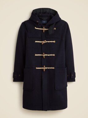 J. Crew - Duffle coat in wool (CO150) - Navy - Size Small - BNWT